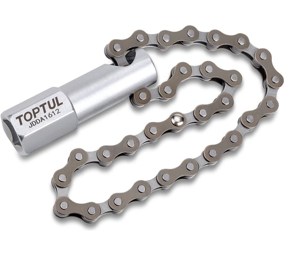 Изображение товара Съемник масляных фильтров TOPTUL цепной, до 120 мм JDDA1612