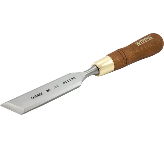 Изображение товара Косая левая стамеска с ручкой NAREX WOOD LINE PLUS 26 мм 811176