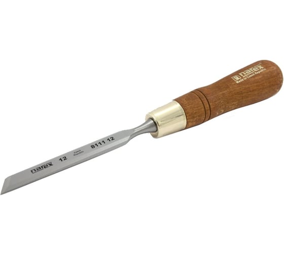 Изображение товара Косая правая стамеска с ручкой NAREX WOOD LINE PLUS 12 мм 811112