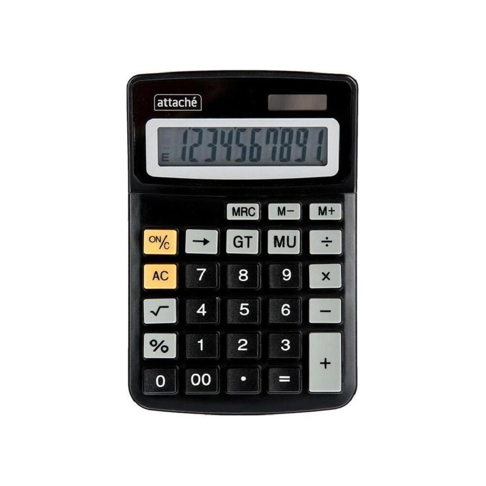 Настольный калькулятор Attache компактный ATC-777-10C 10-ти разрядный черный 1277753 предназначен для совершения вычислений. Благодаря большим кнопкам удобен в использовании. За счет компактных размеров не занимает много места. Калькулятор имеет прочный корпус, поэтому прослужит долгое время.