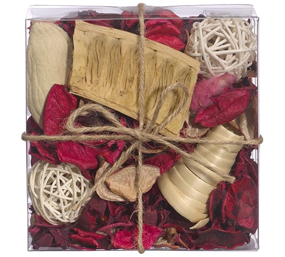 Изображение товара Набор сухоцветов из натуральных материалов Вещицы, с ароматом клубники, Д130 Ш130 В60, короб YW-SUH18