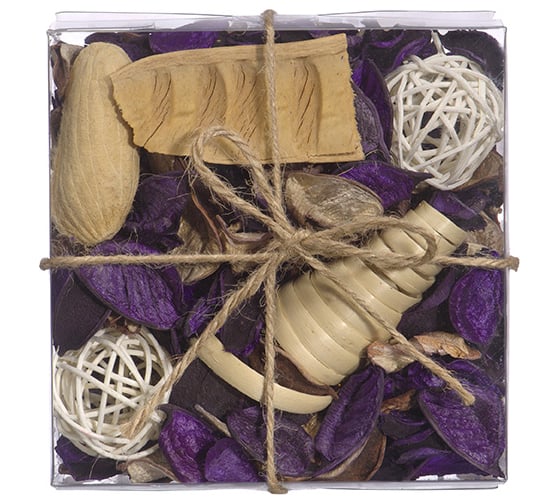 Изображение товара Набор сухоцветов из натуральных материалов Вещицы, с ароматом лаванды, Д130 Ш130 В60, короб YW-SUH16