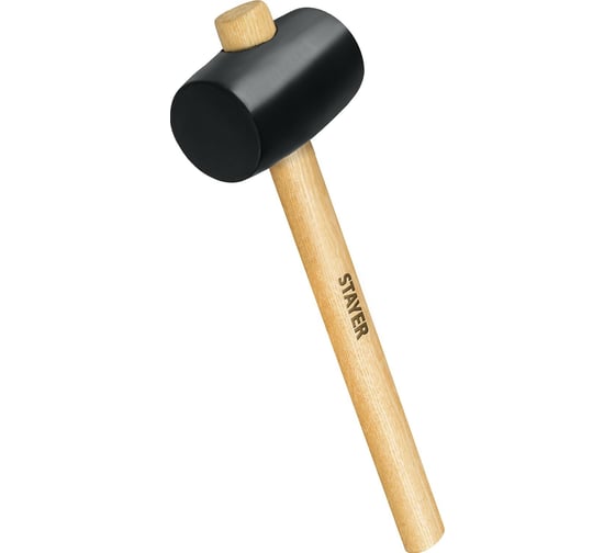 Изображение товара Чёрная резиновая киянка STAYER 225 г 20505-40