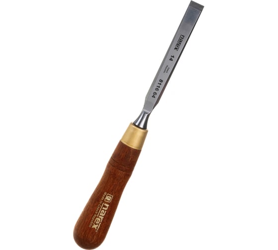 Изображение товара Плоская стамеска с ручкой NAREX WOOD LINE PLUS 14 мм 811664