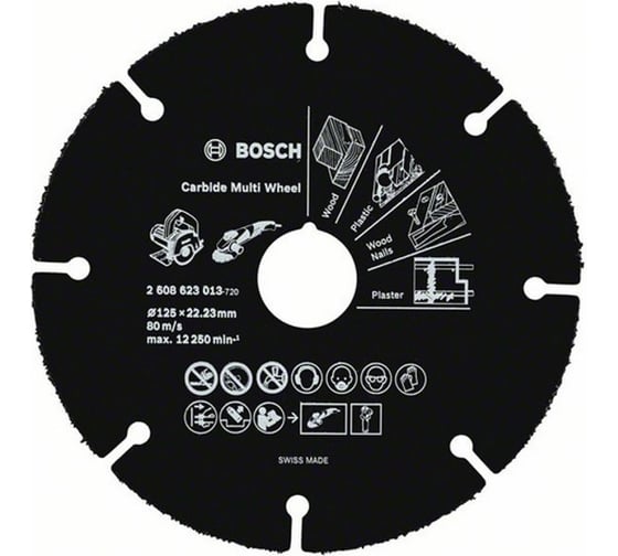 Изображение товара Круг отрезной универсальный (125х22.2 мм) Bosch 2608623013