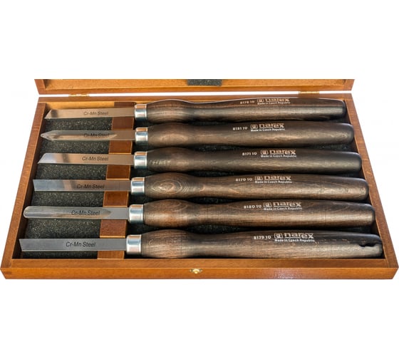 Изображение товара Набор из 6 токарных резцов Standard Line NAREX 859503