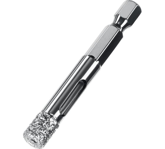 Изображение товара Вакуумное алмазное трубчатое сверло по керамограниту ЗУБР Профессионал HEX 1/4", 8 мм, для дрели 29865-08