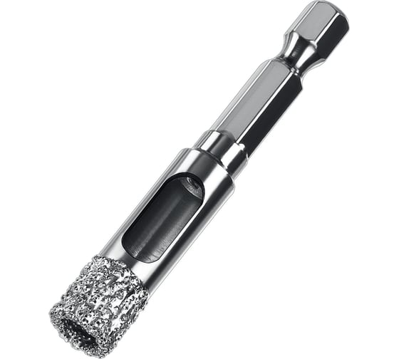 Изображение товара Вакуумное алмазное трубчатое сверло по керамограниту ЗУБР Профессионал HEX 1/4", 10 мм, для дрели 29865-10