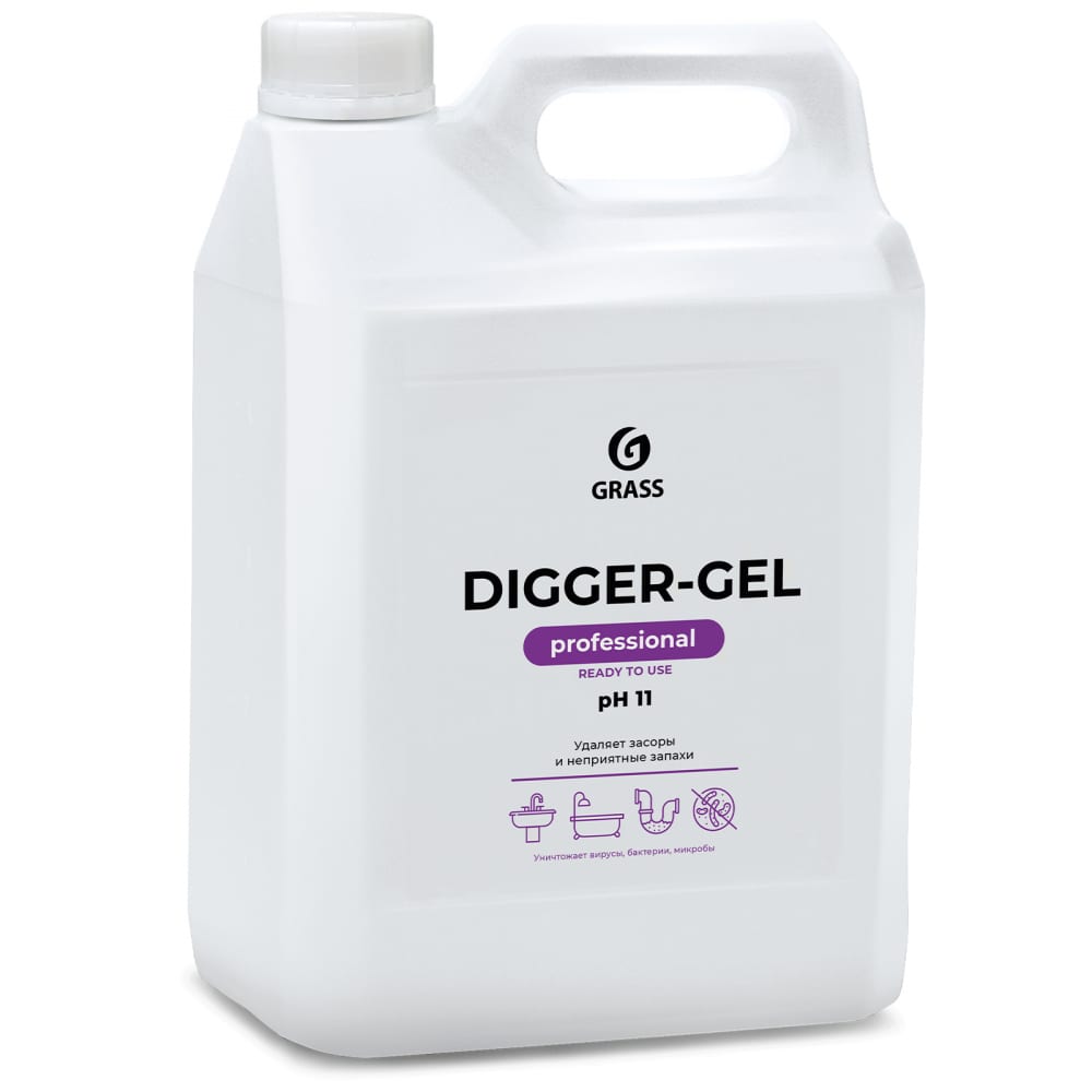 фото Гель для чистки труб grass digger-gel 5 кг 125206