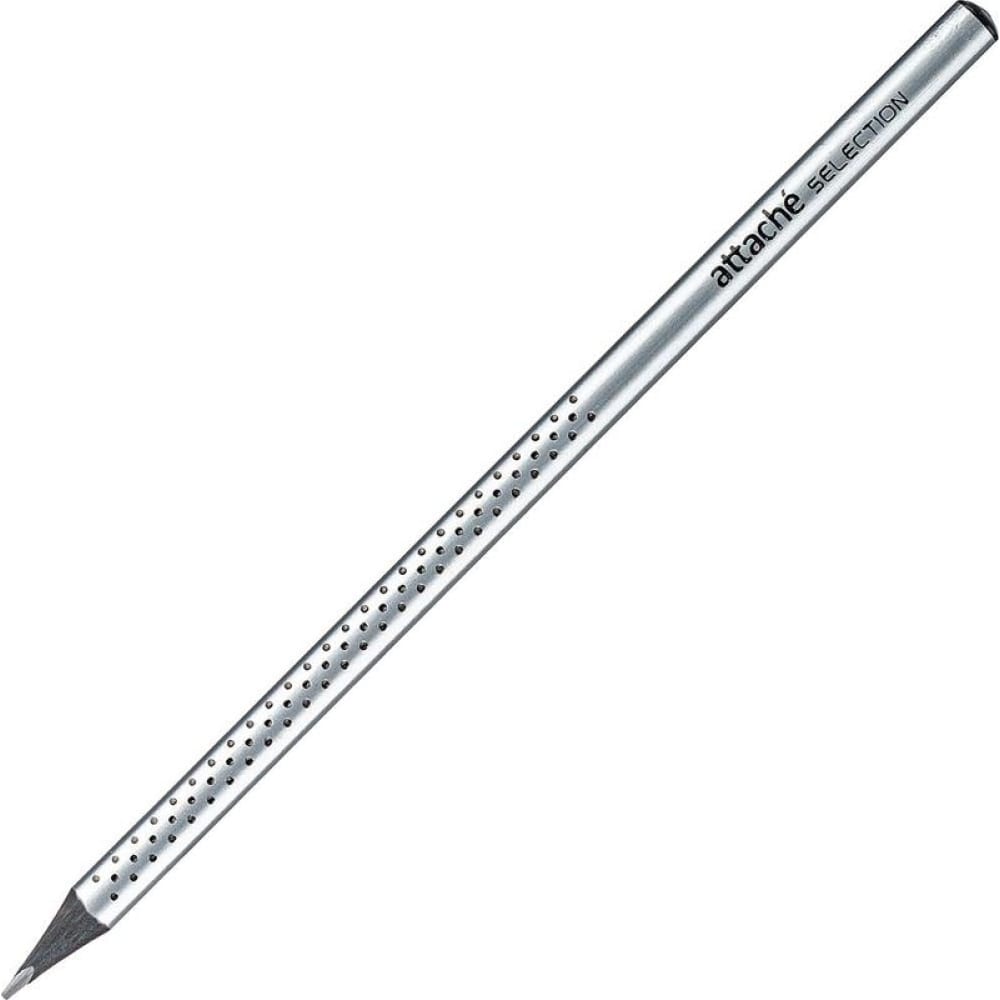 Чернографитный заточенный карандаш Attache Selection карандаш 18 см чернографитный серебристый draw sparcle