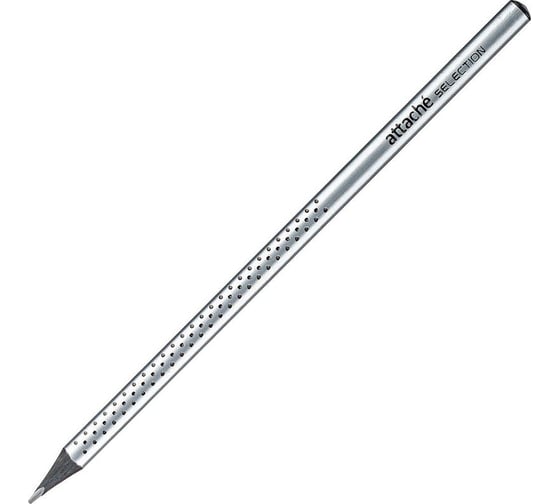 Изображение товара Чернографитный карандаш Attache Selection Prime НВ заточенный, серебристый корпус 1094471