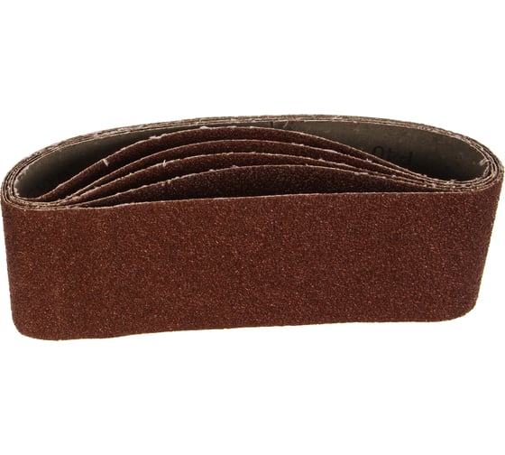 Изображение товара Лента шлифовальная бесконечная СТАНДАРТ на тканевой основе (5 шт; 75х533 мм; P40) для ЛШМ Зубр 35342-040