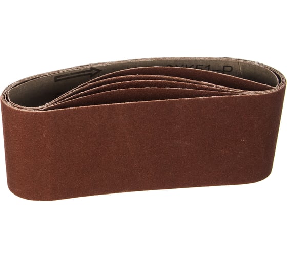 Изображение товара Лента шлифовальная бесконечная СТАНДАРТ на тканевой основе (5 шт; 75х457 мм; P120) для ЛШМ Зубр 35341-120