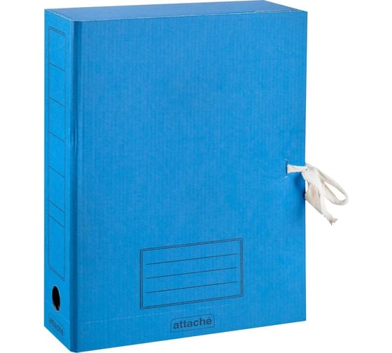 Изображение товара Архивный короб Attache на 2-х завязках А4 75 мм гофрокартон до 750 листов цвет в ассортименте 142055