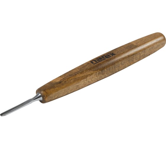 Изображение товара Резец для мелкой резьбы по дереву NAREX PROFI полукруглый 2х40 мм 824112