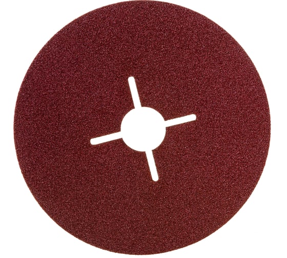 Изображение товара Круг шлифовальный ПРОФИ фибровый (5 шт; 125х22 мм; P80) для УШМ Зубр 35585-125-080