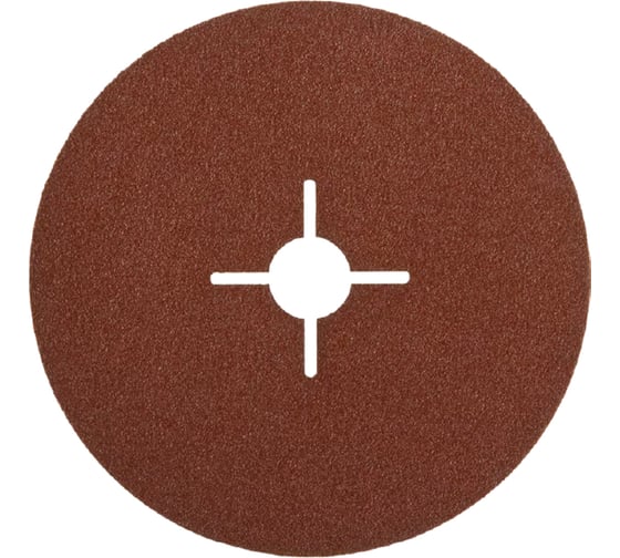 Изображение товара Круг шлифовальный ПРОФИ фибровый (5 шт; 125х22 мм; P100) для УШМ Зубр 35585-125-100