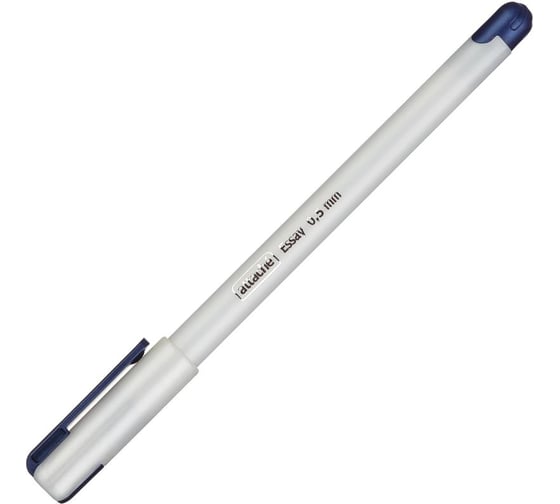 Изображение товара Шариковая ручка Attache Essay синяя, белый корпус, 0.5 мм 1079511