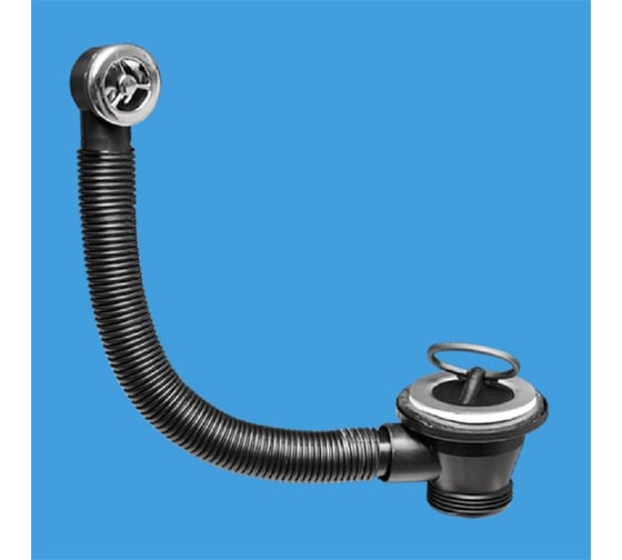 Изображение товара Перелив McAlpine с круглым сливом ф32- 60 нержавеющая решетка с пробкой OF1-60