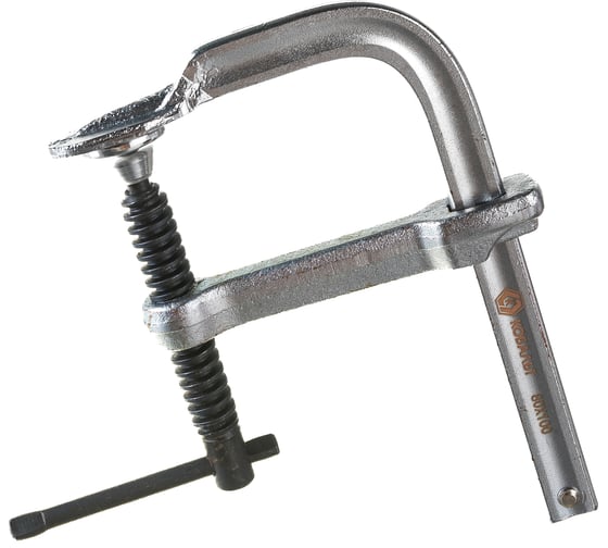 Изображение товара F-образная кованая струбцина 80х100мм КОБАЛЬТ 244-629