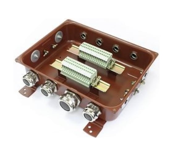 Изображение товара Коробка ГОФРОМАТИК Кзнс-32 с латунными сальниками (8шт. сальников) zeta30319