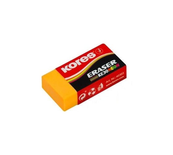 Изображение товара Ластик Kores ПВХ, прямоугольный, 40x21x10 мм 1024555