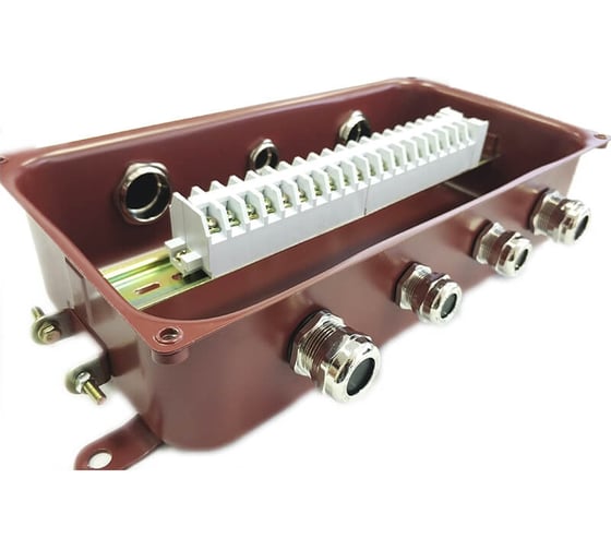 Изображение товара Коробка ГОФРОМАТИК Кс-20 с латунными сальниками ( 7шт. сальников) zeta30346