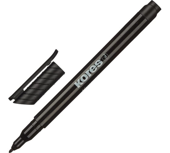 Изображение товара Перманентный маркер Kores черный, 1 мм 282466
