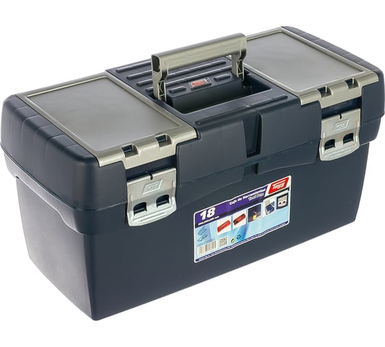 Изображение товара Ящик для инструментов с лотком + органайзер 58х29х29см №18 Tayg TAY-118005