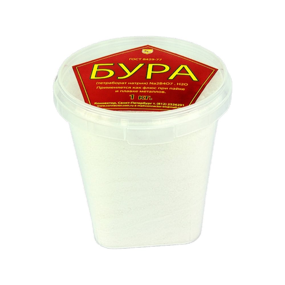 Изображение товара Флюс порошковый Бура 1 кг TECHHIM TH-BYRA-1000 для пайки цветных металлов