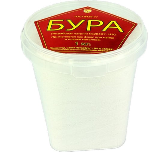 Изображение товара Флюс порошковый Бура 1 кг TECHHIM TH-BYRA-1000