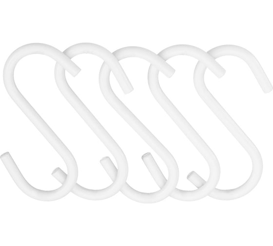 Изображение товара Комплект малых крючков Вещицы 5 шт., белый матовый LE 311C WT