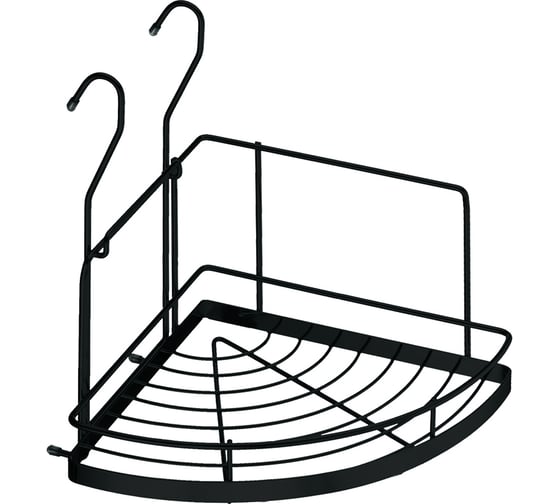 Изображение товара Угловая полка lemax малая, черный матовый YJ-G301A BL