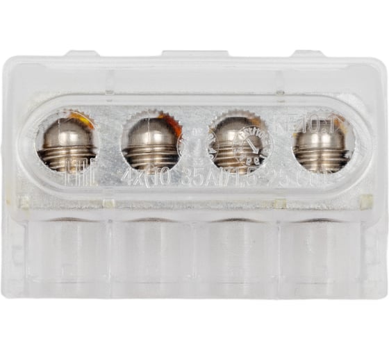 Изображение товара Клеммник КВТ 4-х контактный KE10.1 (AL 10-35/Cu 1.5-25) 88974