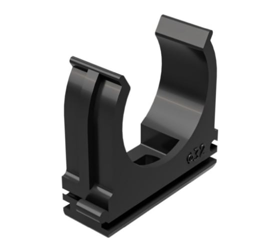 Изображение товара Держатель с защелкой для труб GREENEL D50 мм, черный, 20 шт. GE50145-05