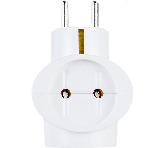 Изображение товара Электрический разветвитель с заземлением, 3 гнезда, 16А/220В СИБИН 55098-3