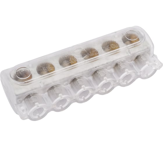 Изображение товара Клеммник КВТ 6-и контактный KE10.506 (AL 10-50/Cu 2.5-35) 88977