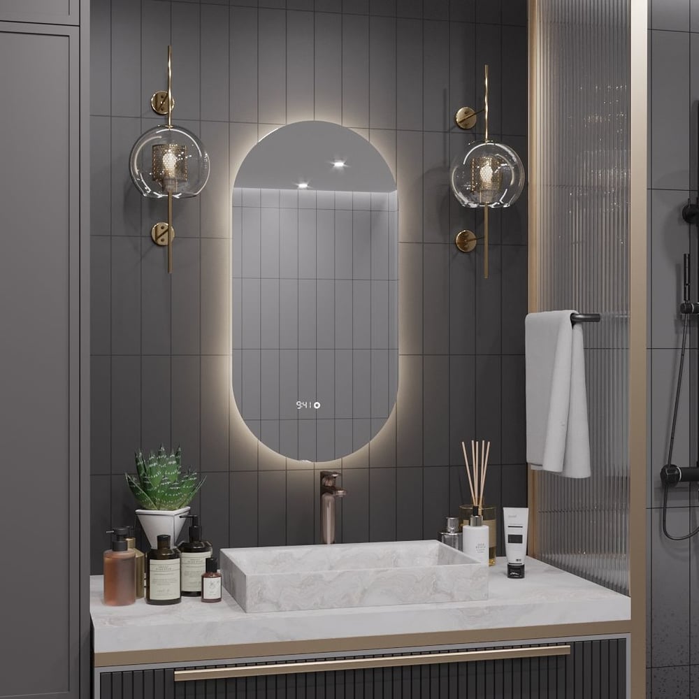 зеркало vigo geometry luxe 1000 с подсветкой 4640027144064 Зеркало для ванной ALIAS