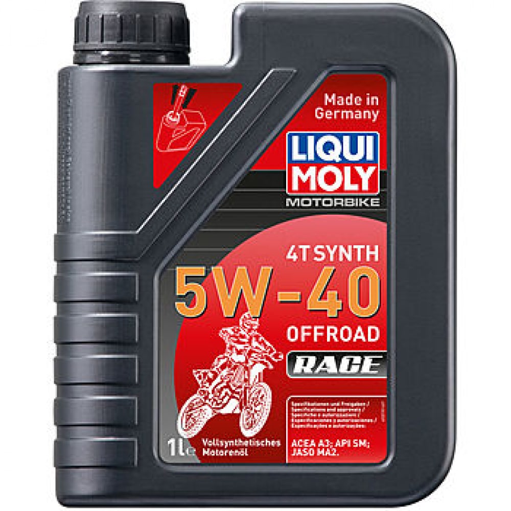 Синтетическое моторное масло 4T для 4-х тактных мотоциклов LIQUI MOLY синтетическое масло 4t для четырехтактных мотоциклов liqui moly