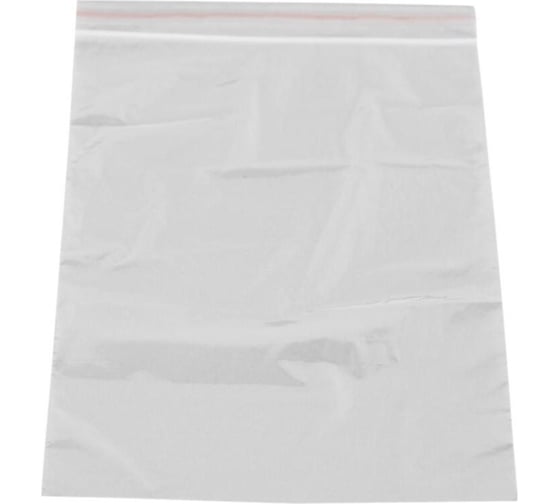 Изображение товара Пакет с замком ООО Комус zip lock 15x22 см, 35 мкм, 100 штук в упаковке 271804