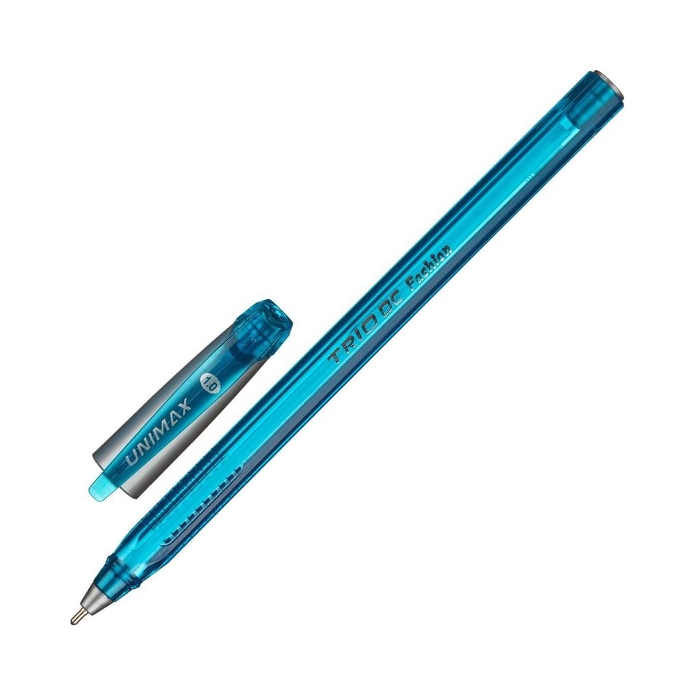 Шариковая одноразовая ручка Unimax футляр для очков 15 5 х 6 х 3 см хлопушка голубой