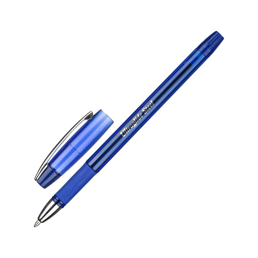 Изображение товара Шариковая ручка Unimax Ultra Glide Steel синяя 0.8 мм набор 12 шт