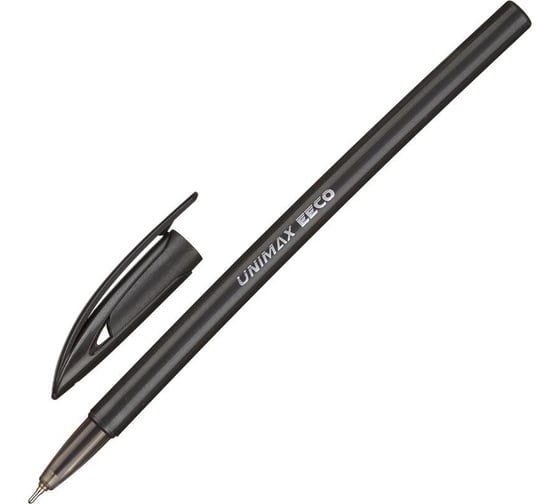 Изображение товара Шариковая одноразовая ручка Unimax EECO черная, 0.5 мм 722463