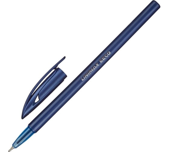 Изображение товара Шариковая одноразовая ручка Unimax EECO синяя, 0.5 мм 722462