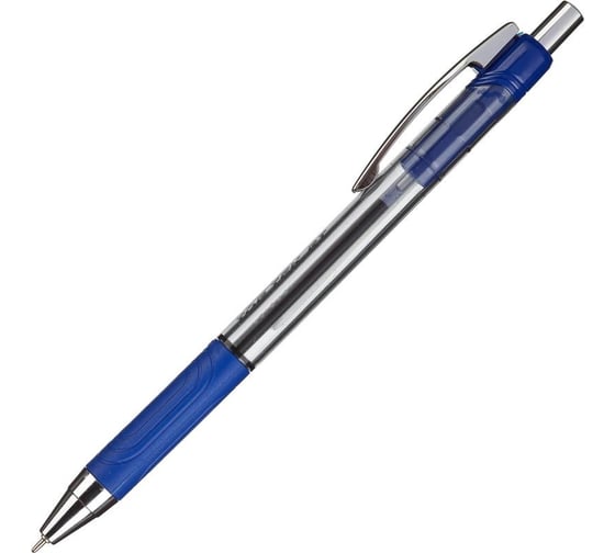 Изображение товара Шариковая автоматическая ручка Unimax Top Tek RT синяя, 0.5 мм, прозрачный корпус 722478