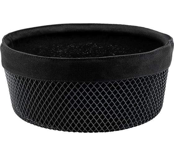 Изображение товара Корзина для хлеба lemax круглая, черный матовый LB-7