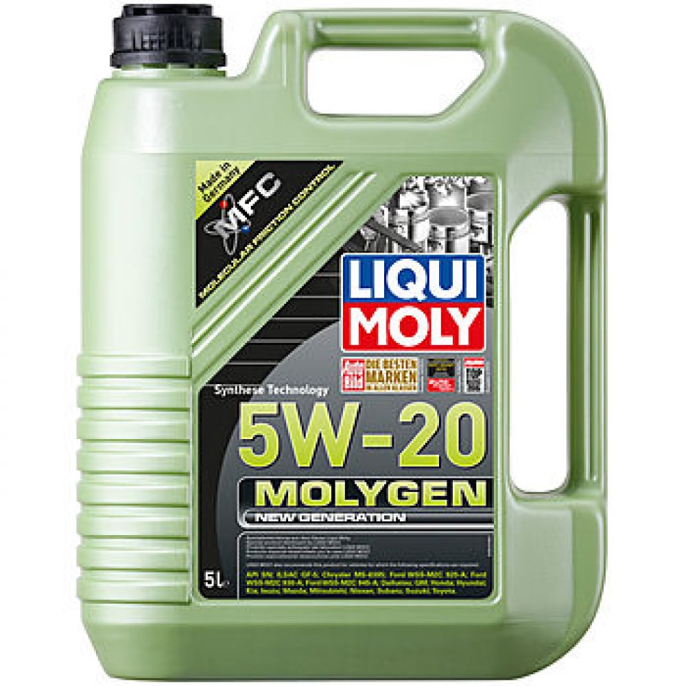 фото Нс-синтетическое моторное масло liqui moly molygen new generation 5w-20 5л 8540