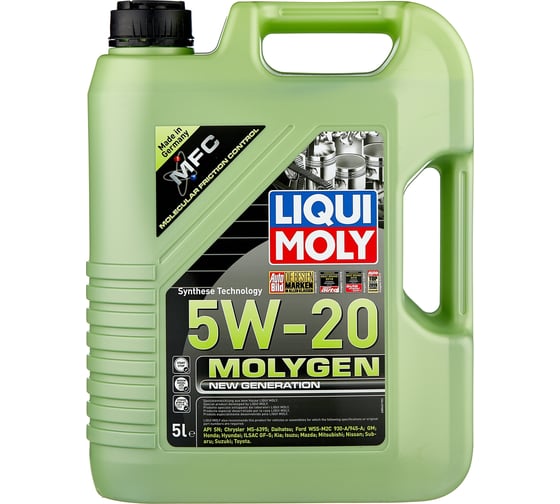 Изображение товара НС-синтетическое моторное масло LIQUI MOLY Molygen New Generation 5W-20 5л 8540
