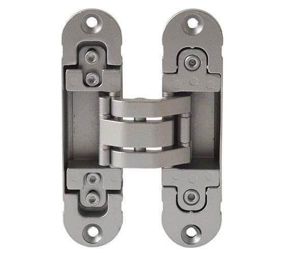 Изображение товара Скрытая петля OTLAV 3D, универсальная, с4 накладками, 120x30 мм, 60 кг, ЦАМ OTL0296.01/MP