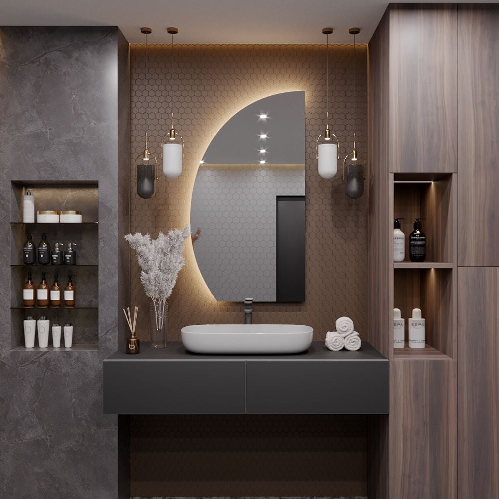Зеркало для ванной ALIAS зеркало comforty нобилис 60 600х800 мм led подсветка бесконтактный сенсор чёрная рамка 97805
